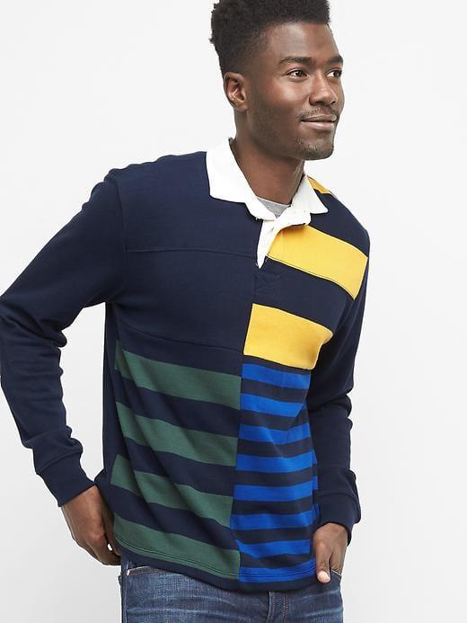 Gap Men Mix Stripe Rugby Shirt - Multi