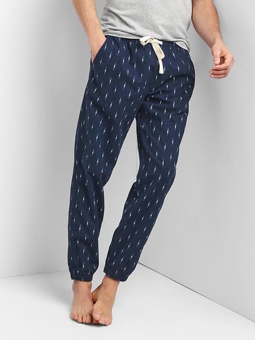 Gap Women Stripe Slub Pj Joggers - Ikat Blue