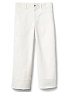 Gap Women Wide Leg Crop High Rise Chinos - Snow Cap