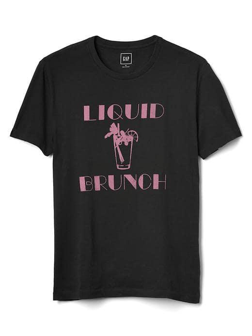 Gap Men Graphic Short Sleeve Tee - Liquid Brunch