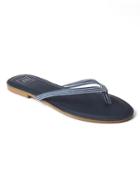 Gap Women Leather Print Flip Flops - Railroad Stripe