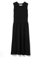 Gap Women Softspun Open Back Dress - True Black