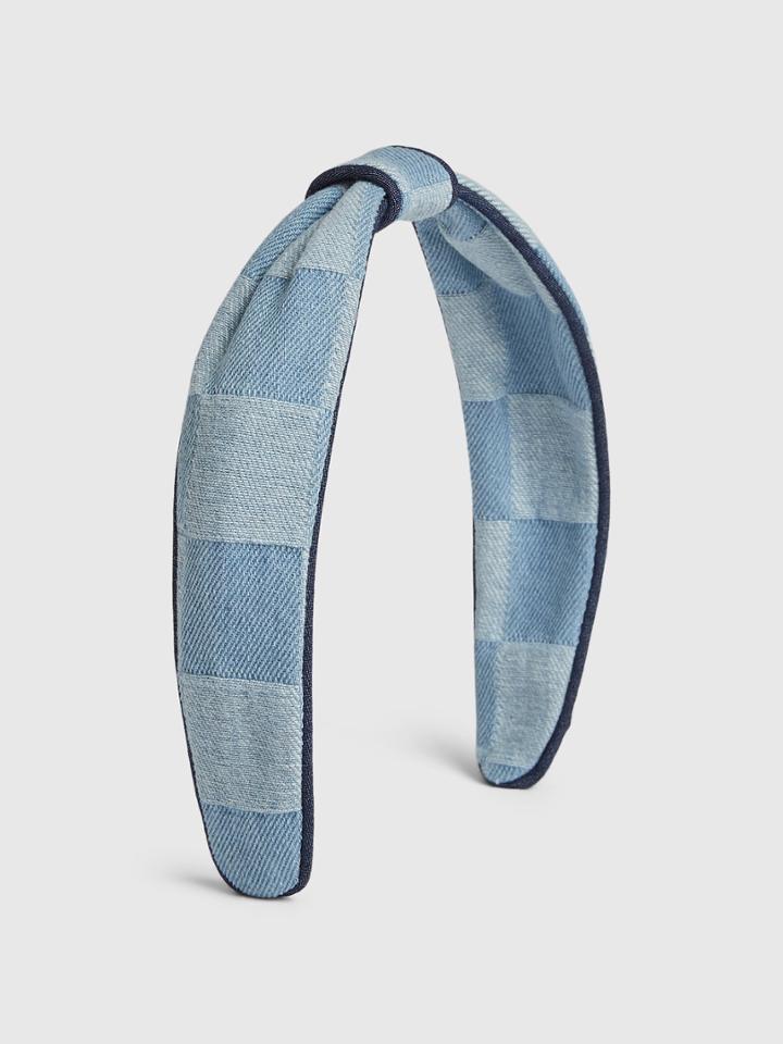 Kids Chambray Tie-knot Headband