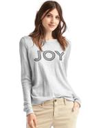 Gap Women Joy Intarsia Pullover Sweater - Heather Grey
