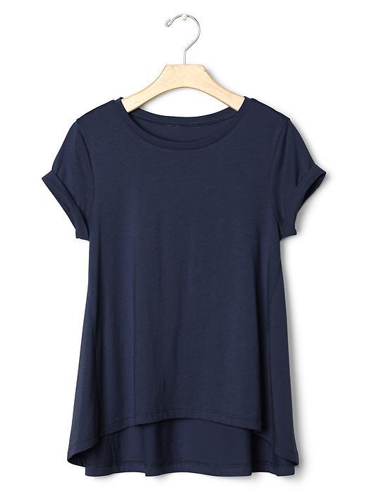 Gap Roll Cuff Swing Tee - Blue Galaxy