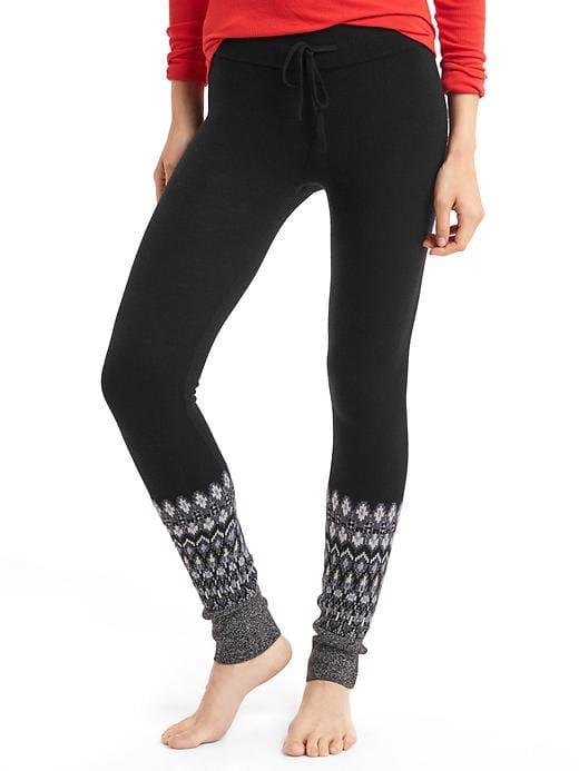 Gap Women Fair Isle Sweater Leggings - True Black