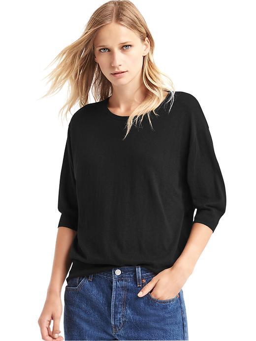 Gap Women Half Sleeve Easy Pullover - True Black