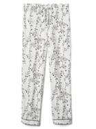 Gap Women Dreamwell Print Sleep Pants - White Floral Print