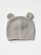 Gap Bear Knit Beanie - Gray