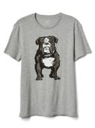 Gap Men Graphic Short Sleeve Tee - Bulldog Painting