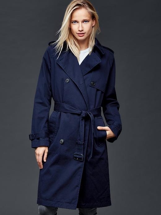 Gap Women Classic Trench - True Indigo
