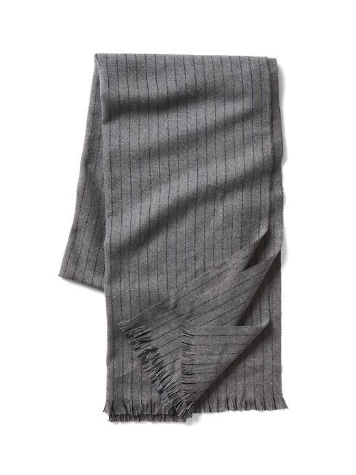 Gap Men Soft Stripe Scarf - New Heather Grey