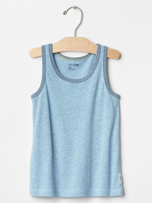 Gap Solid Tank Tee - Light Blue Heather