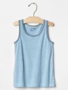 Gap Solid Tank Tee - Light Blue Heather