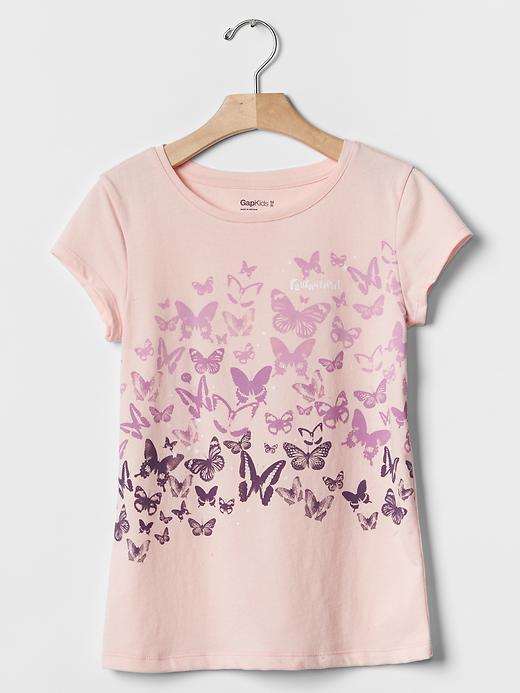 Gap Embellished Graphic Tee - Pink Cameo