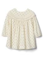 Gap Dotty Lace Dress - Ivory Frost