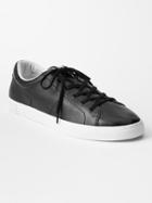 Gap Leather Lace Up Sneakers - True Black