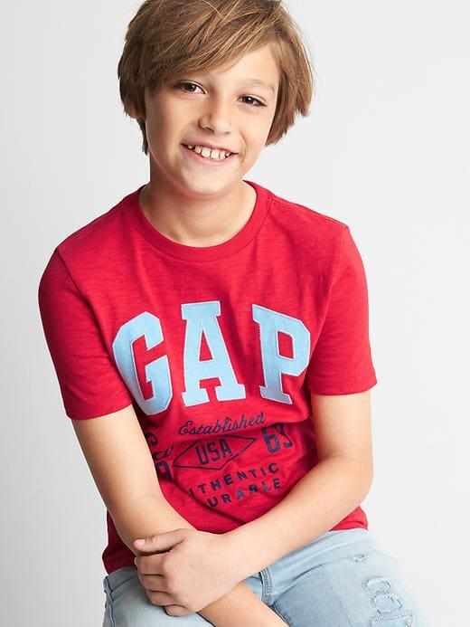 Gap Logo Short Sleeve Slub Tee - Pepper Red