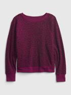 Kids Waffle-knit Crewneck Sweatshirt
