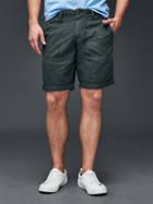 Gap Men Linen Cotton Everyday Shorts 10 - Washed Black