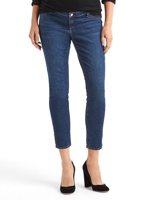Gap Authentic 1969 Inset Panel True Skinny Ankle Jeans - Medium Indigo