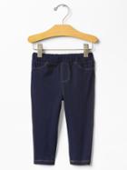 Gap Knit Denim Leggings - Navy