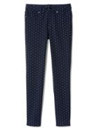 Gap Women Ponte Jeans - Indigo Dot