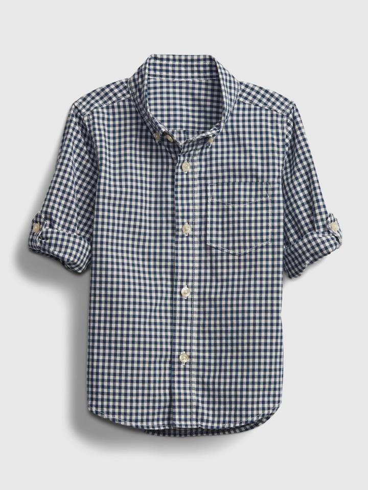 Toddler Gingham Print Shirt