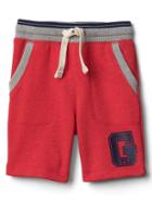 Gap Logo Patch Pull On Shorts - Pure Red