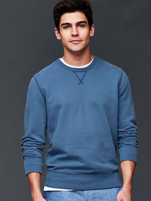 Gap Men Crew Sweatshirt - Military Blue