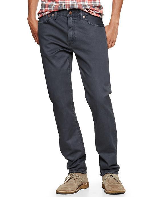 Gap 1969 Slim Pant Color Wash - Cool Lake Blue