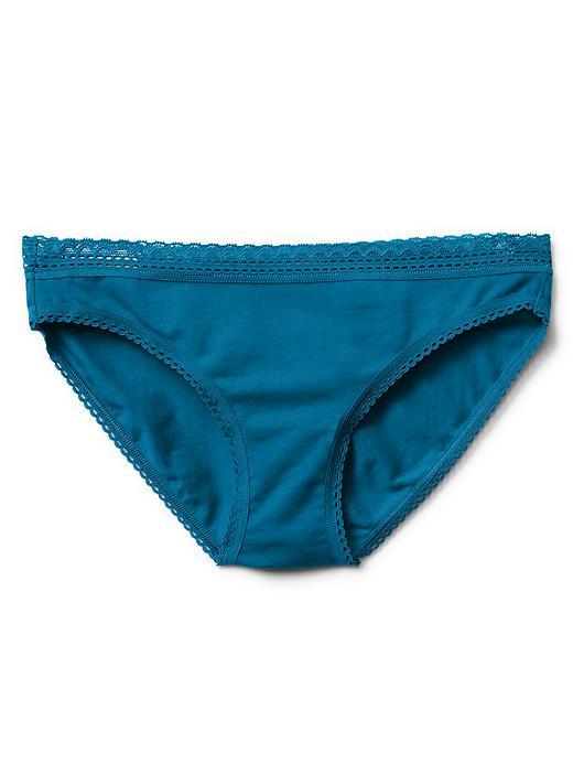 Gap Women Eyelet Trim Bikini - Quantum Blue