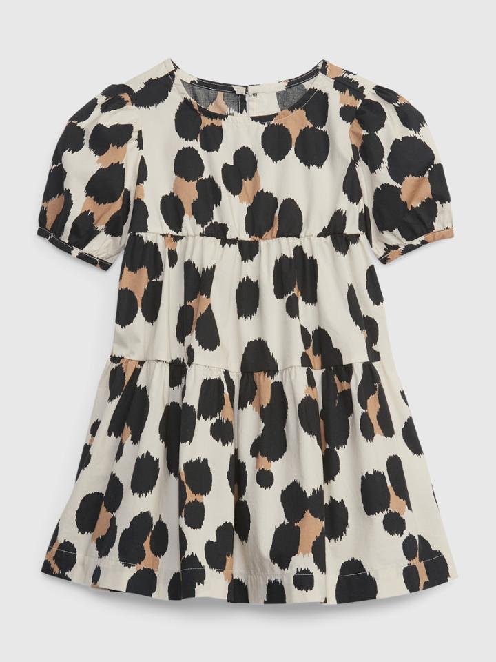 Toddler Leopard Print Tiered Dress