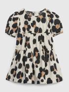 Toddler Leopard Print Tiered Dress