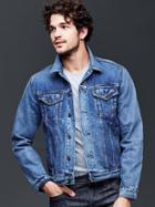 Gap Men 1969 Icon Denim Jacket Medium Indigo Wash - Medium Indigo