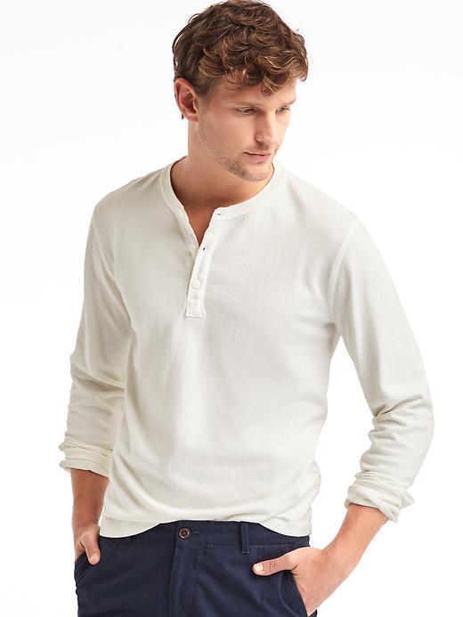 Gap Men Soft Henley - New Off White
