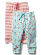 Gap Watermelon Knit Pants 2 Pack - Coral Frost