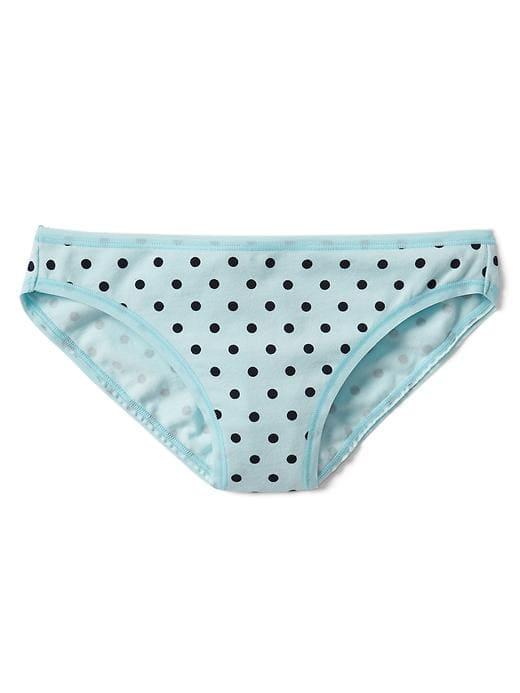 Gap Women Stretch Cotton Low Rise Bikini - Spring Dot Blue Tint