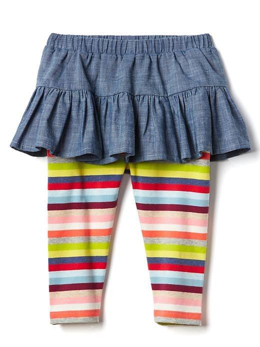 Gap Chambray Skirt Legging Duo - Multi Stripe
