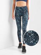 Gap Women Gfast X Train Print Leggings - Blue Print