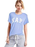 Gap Women Mix And Match Short Sleeve Sleep Shirt - Resolution Blue