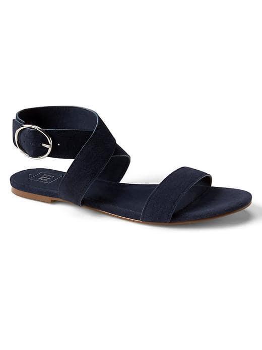 Gap Women Suede Modern Sandals - Navy