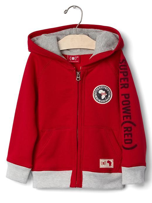 Gap Babygap X Red Patch Zip Hoodie - Red
