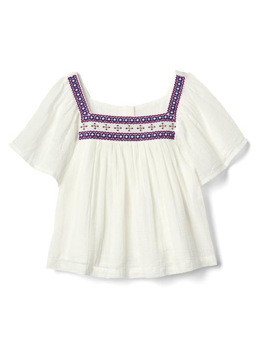 Gap Embroidery Boho Top - New Off White