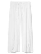 Gap Women Dream Well Crinkle Sleep Pants - White