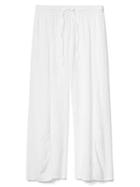 Gap Women Dream Well Crinkle Sleep Pants - White