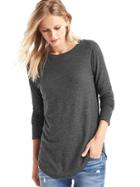 Gap Solid Slub Tunic - Charcoal Grey