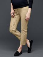 Gap Women Slim Cropped Pants Full Panel - Cargo Khaki