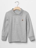 Gap Solid Jersey Polo - Gray