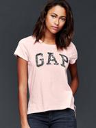 Gap Sequin Logo Tee - Misty Rose